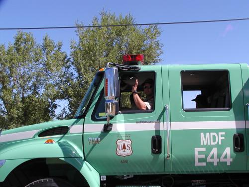 Brand new US Forestry Service fire truck.